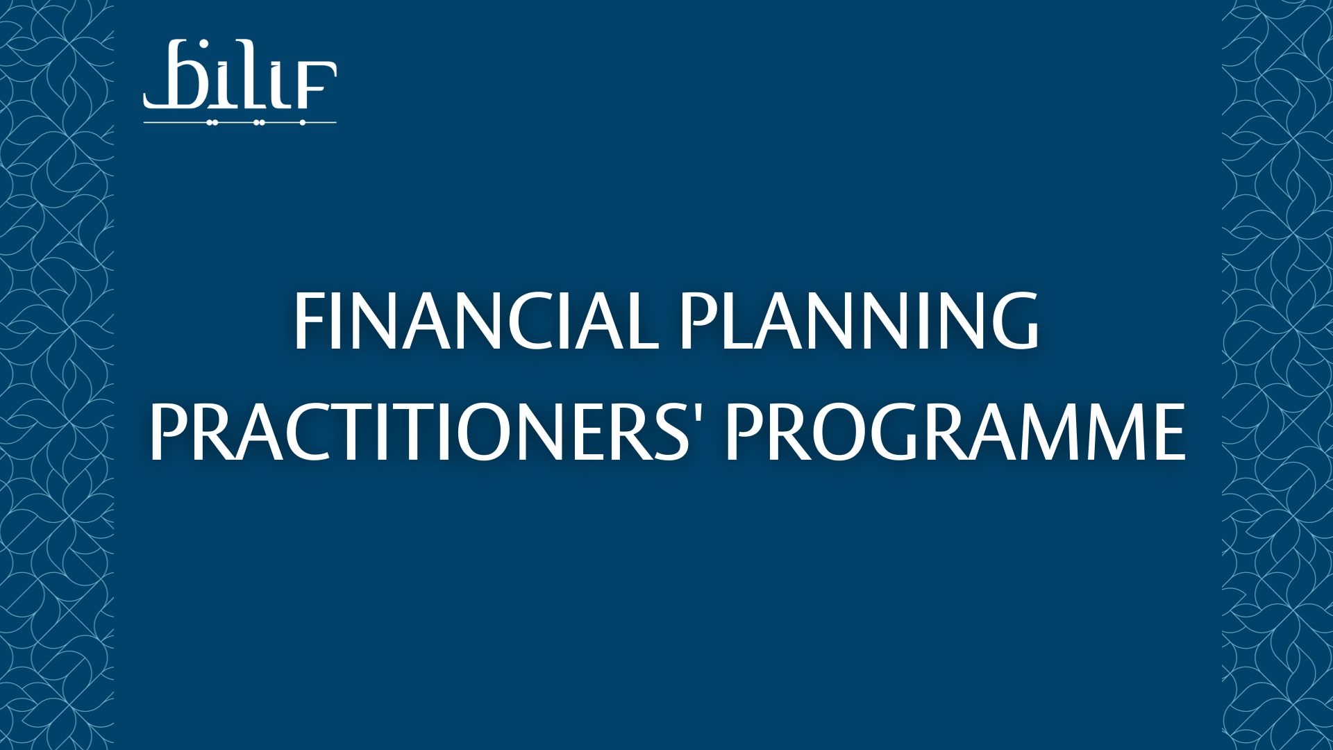 Financial Planning Practitioners' Programme